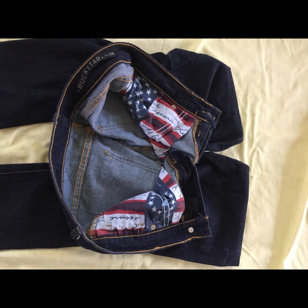 10% Off Now! RockstarOriginal.com rare Perfect Blue super jeans - Picture 6 of 6